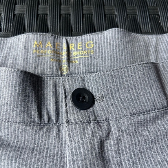 10'' Inseam Stretch Waist Lightweight Striped Flat Front Quick Dry Hybrid Flex - Picture 10 of 10